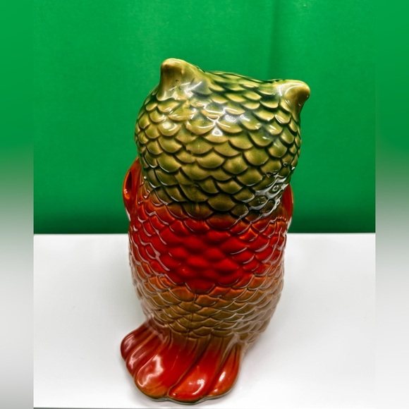 Owl Hollow Figurine Ornament Tea Candle Battery Operated 7” - Picture 4 of 10